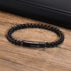 Black Franco Chain Bracelet for Men