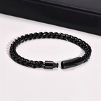 Black Franco Chain Bracelet for Men