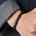 Black Franco Chain Bracelet for Men